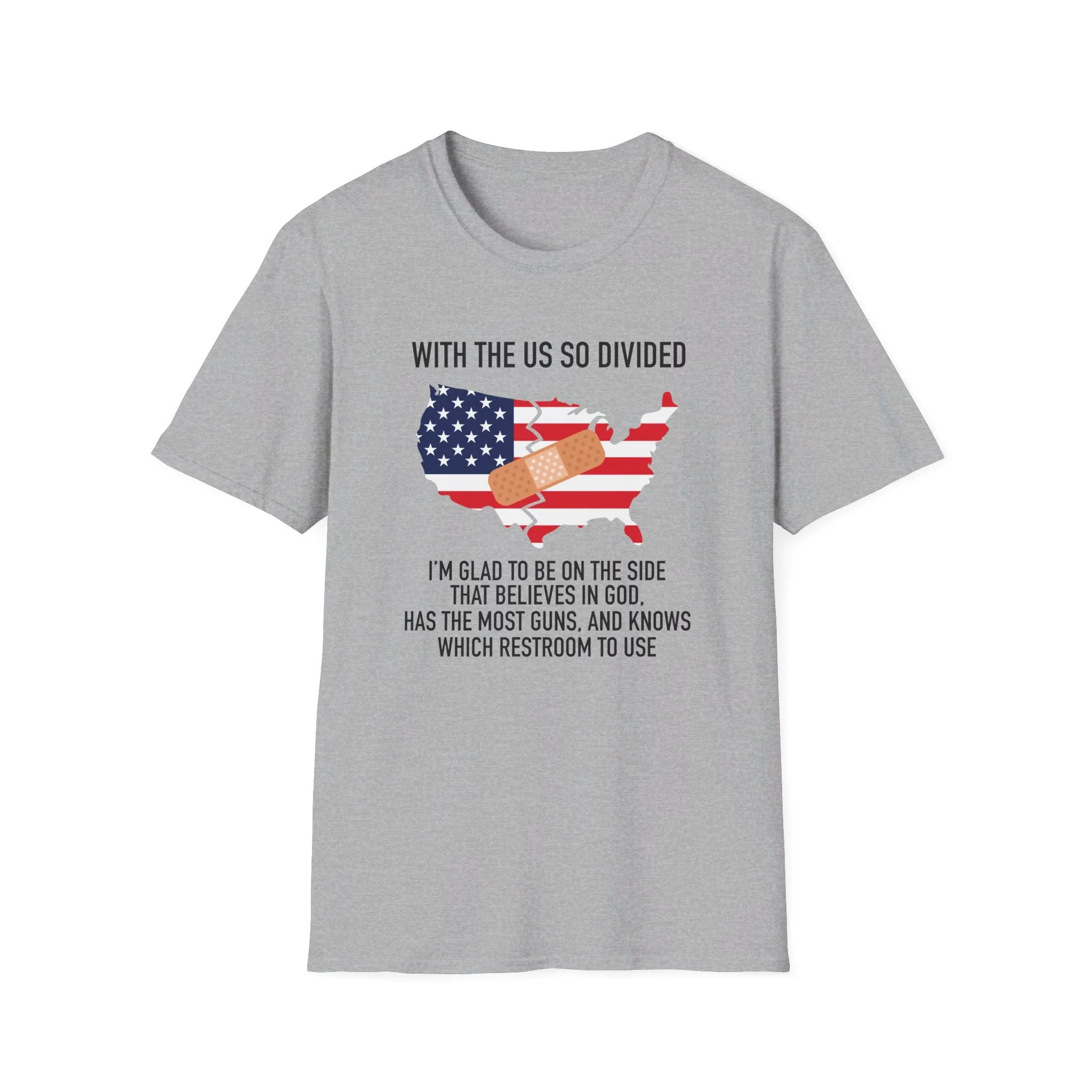 A Divided Country Unisex T-Shirt (Front & Back Design)