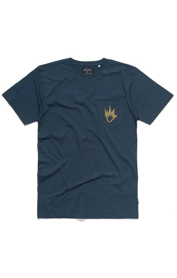 Afends Mens Flame II - Standard Fit Pocket Tee