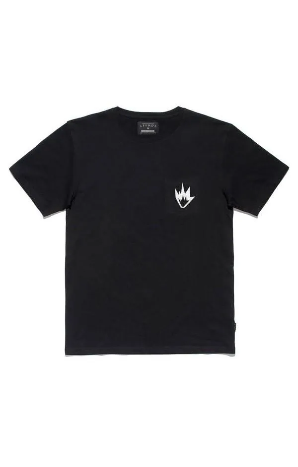 Afends Mens Flame II - Standard Fit Pocket Tee