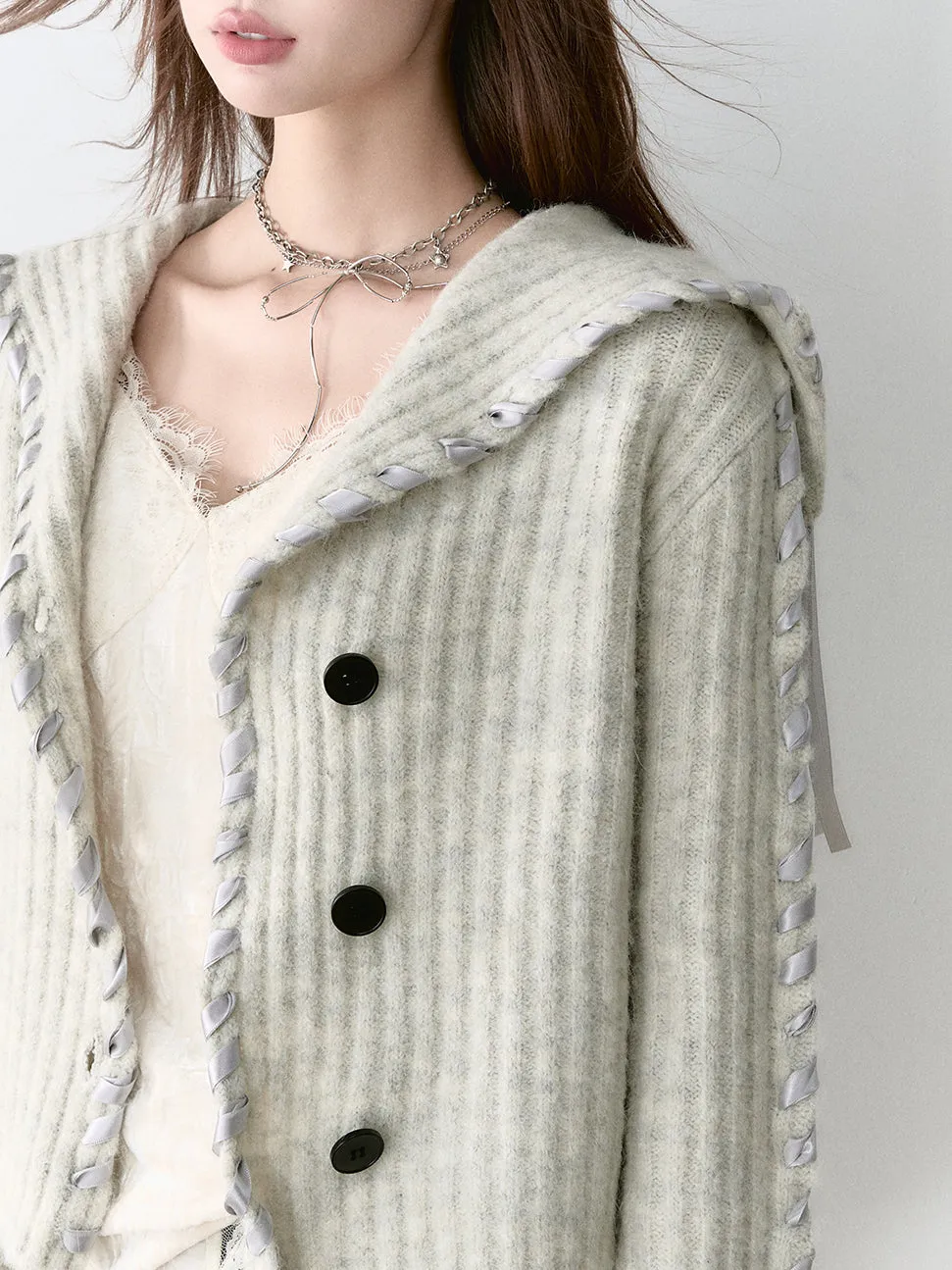 Alpaca Blend Knit Cardigan