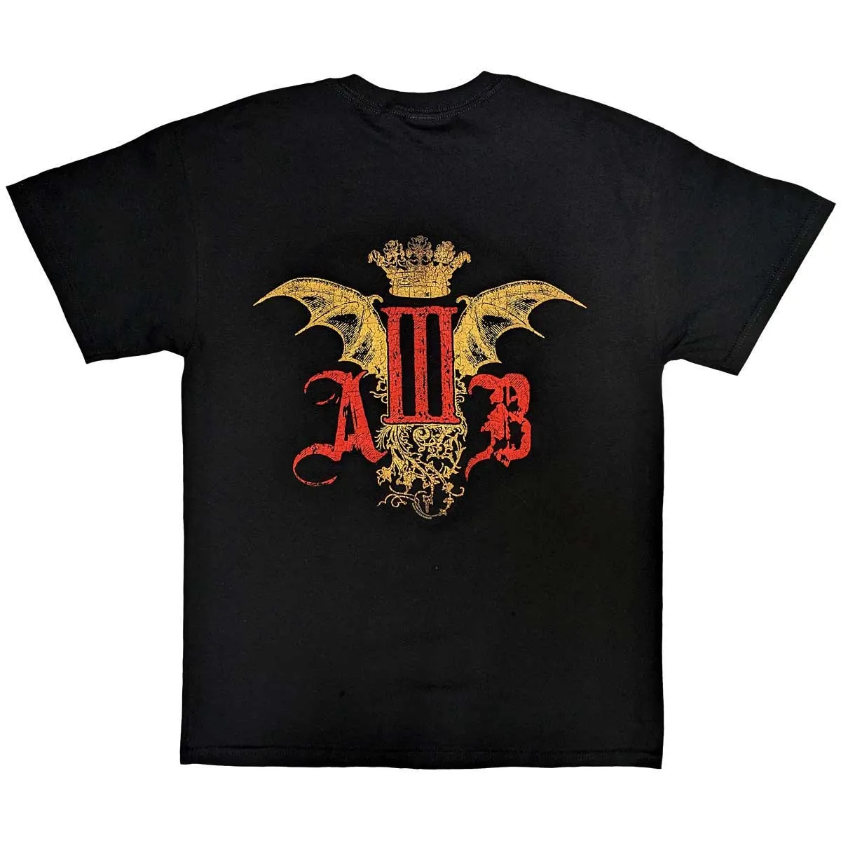 Alter Bridge Unisex T-Shirt: AB III Batwing Crown (Back Print)