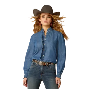 Ariat Women's Ingalls Medium Blue Top