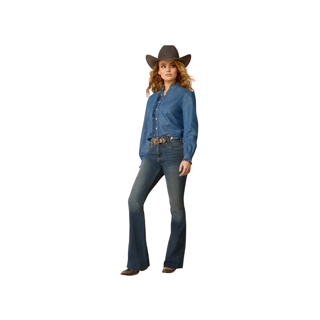 Ariat Women's Ingalls Medium Blue Top