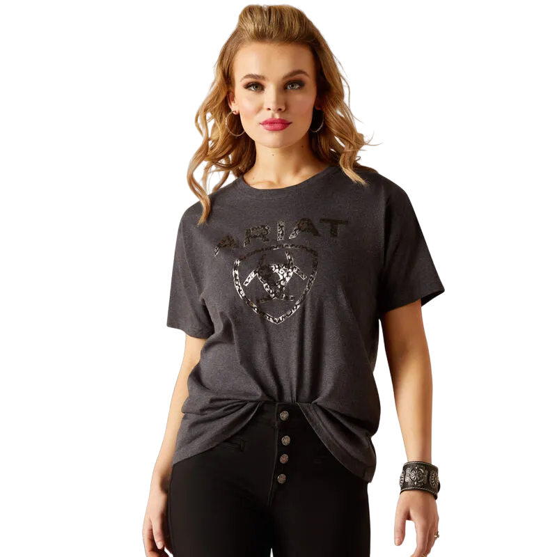 Ariat Women's Shield Black Heather T-Shirt