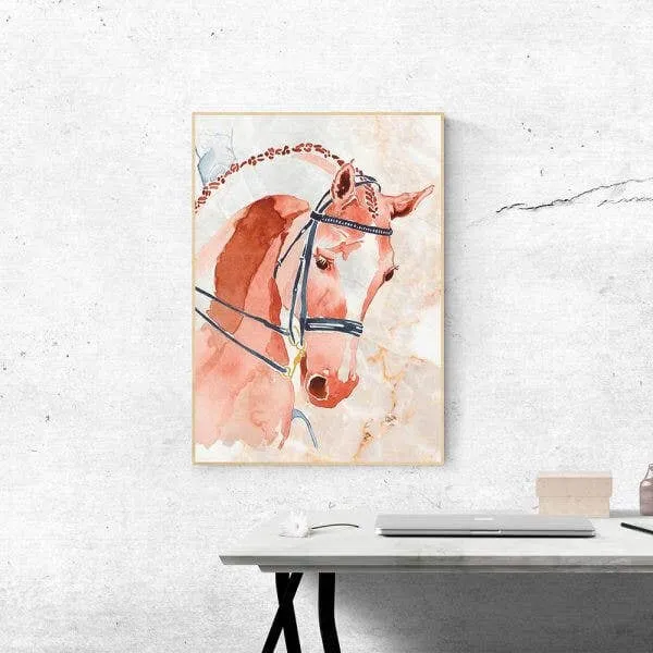 Art: Marble - Competition Chestnut | Art Print, Wall Art, Horse, Equine, Dressage