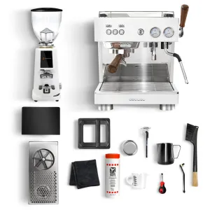 Ascaso Baby T x F4 EVO Coffee Cart Espresso Kit - White/White