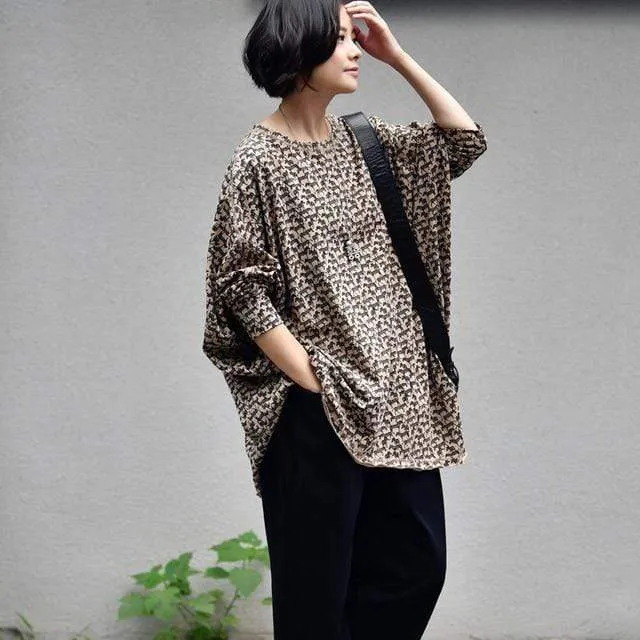 Asymmetrical Leopard T-Shirt