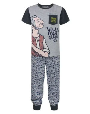 BFG I Believe Pocket Characters Grey Boy's Pyjamas