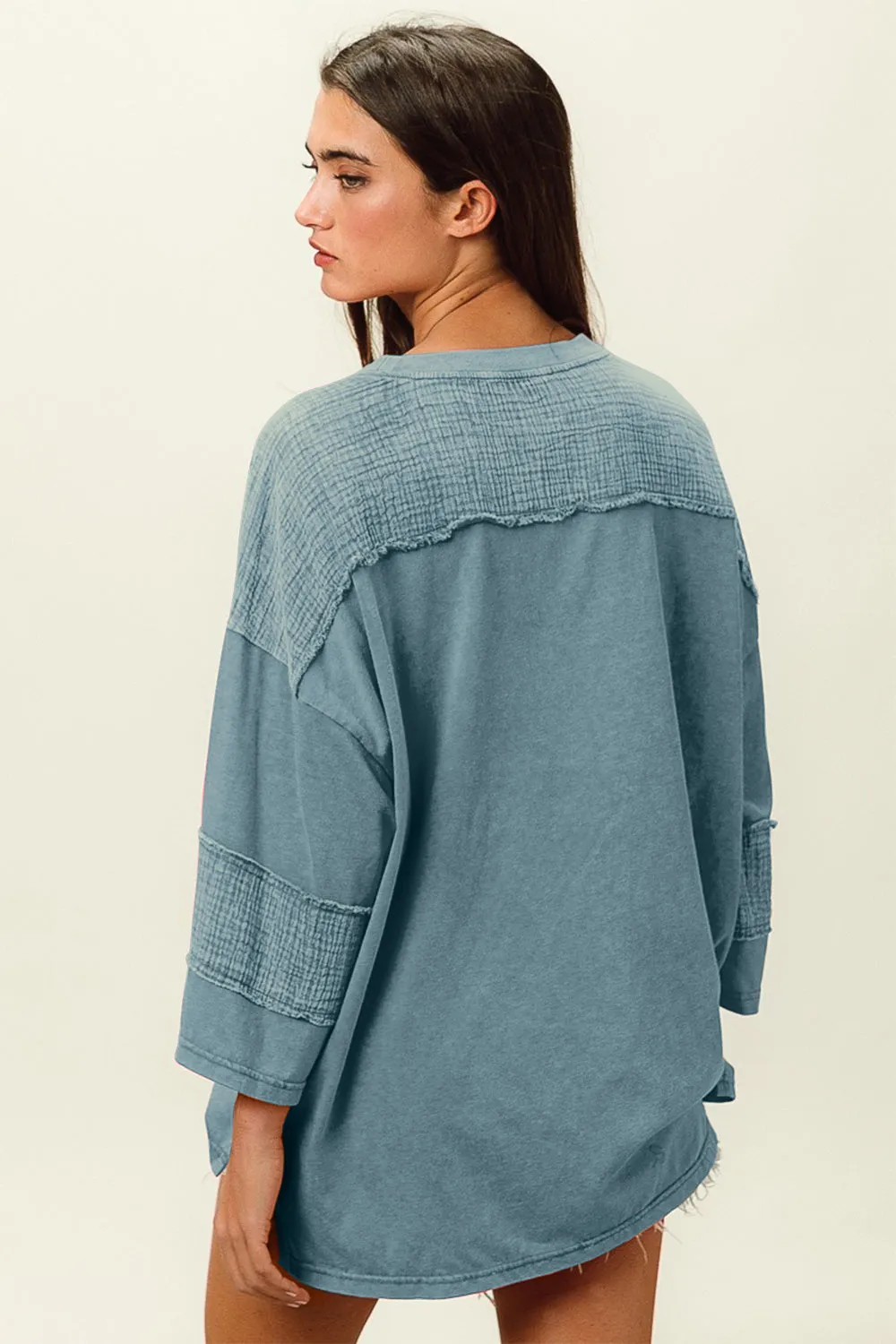 BiBi High-Low Washed T-Shirt