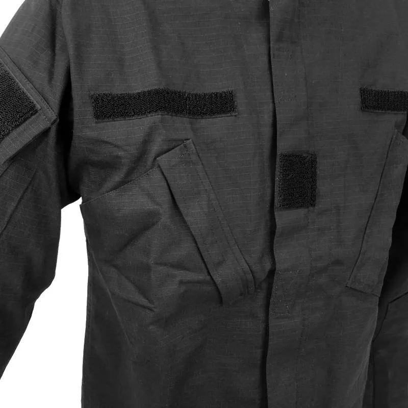 Black ACU Ripstop Combat Shirt