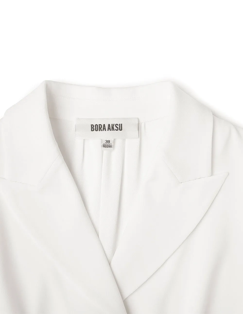 BORA AKSU Suit Collar Slanted Placket Top