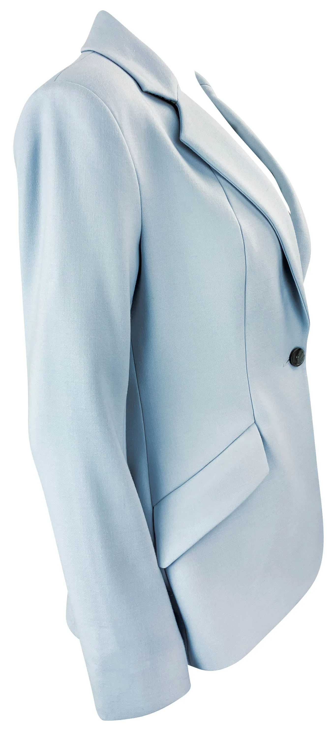 Brandon Maxwell Larsa Blazer in Sky Blue