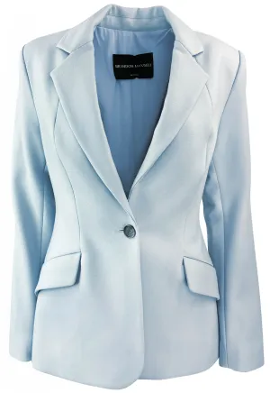 Brandon Maxwell Larsa Blazer in Sky Blue