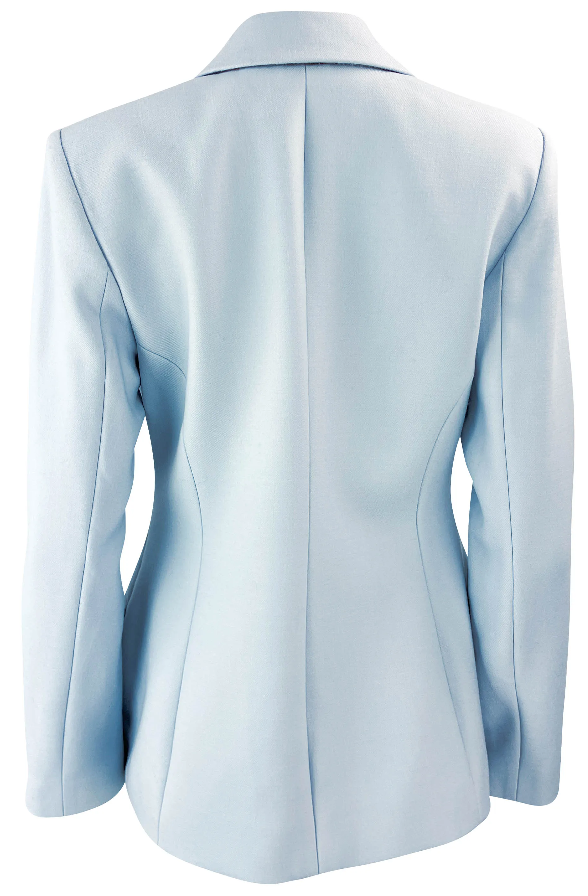 Brandon Maxwell Larsa Blazer in Sky Blue