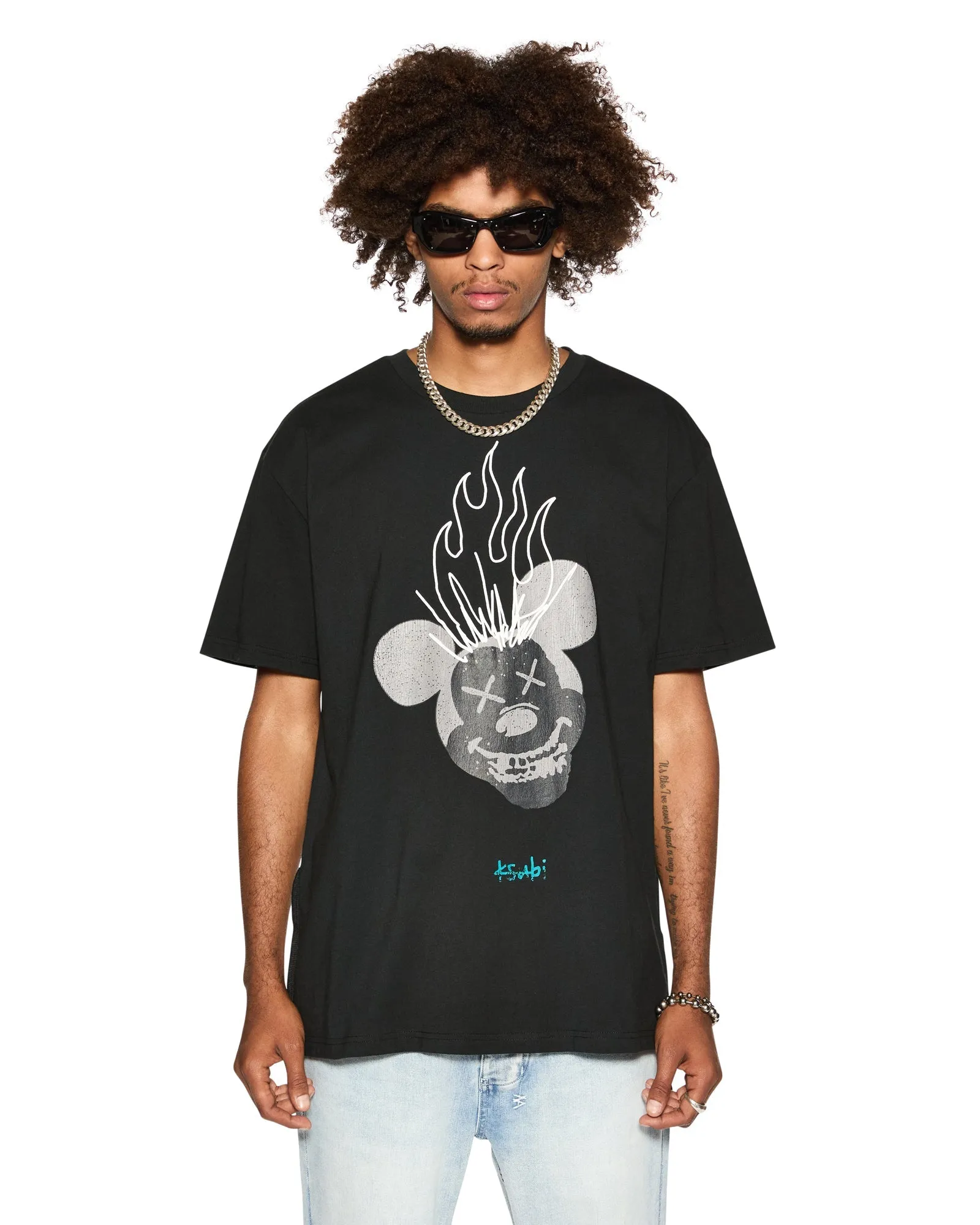 BURN BIGGIE SS TEE JET BLACK