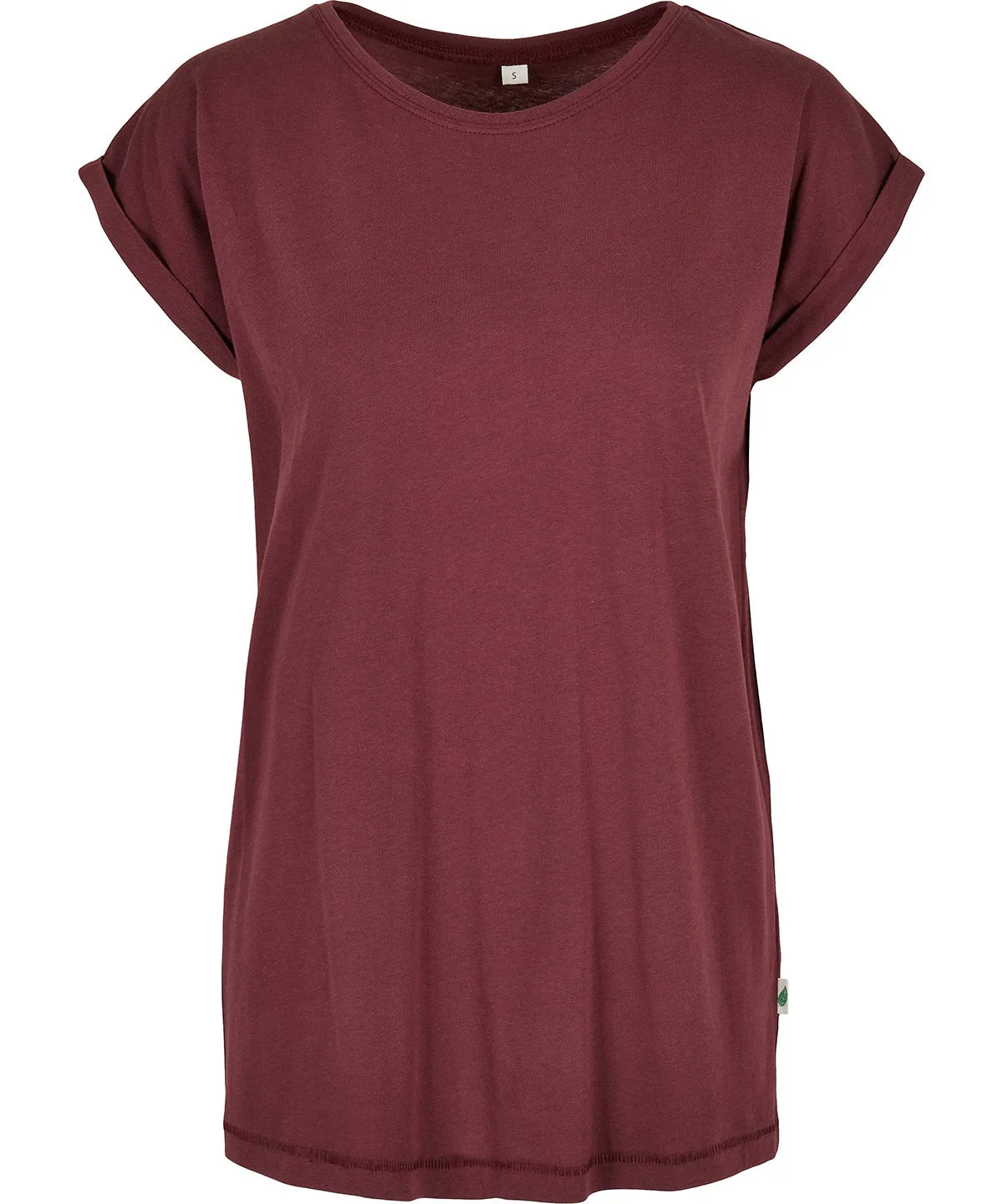 Cherry - Women's organic extended shoulder tee