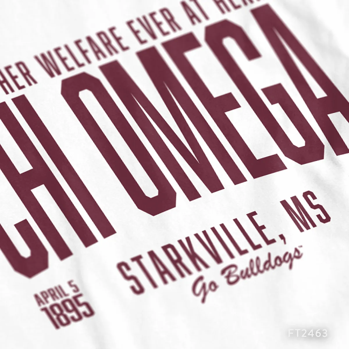 Chi Omega Mississippi State Event PR T-Shirt Design