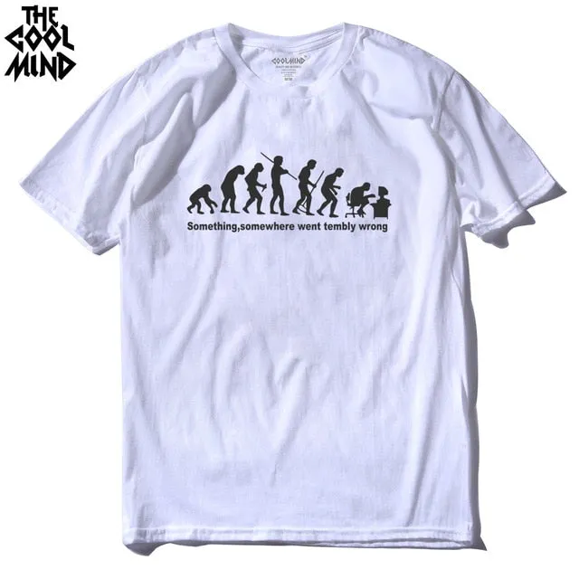 Cotton cool men funny casual short sleeve sport summer loose men'sT shirt