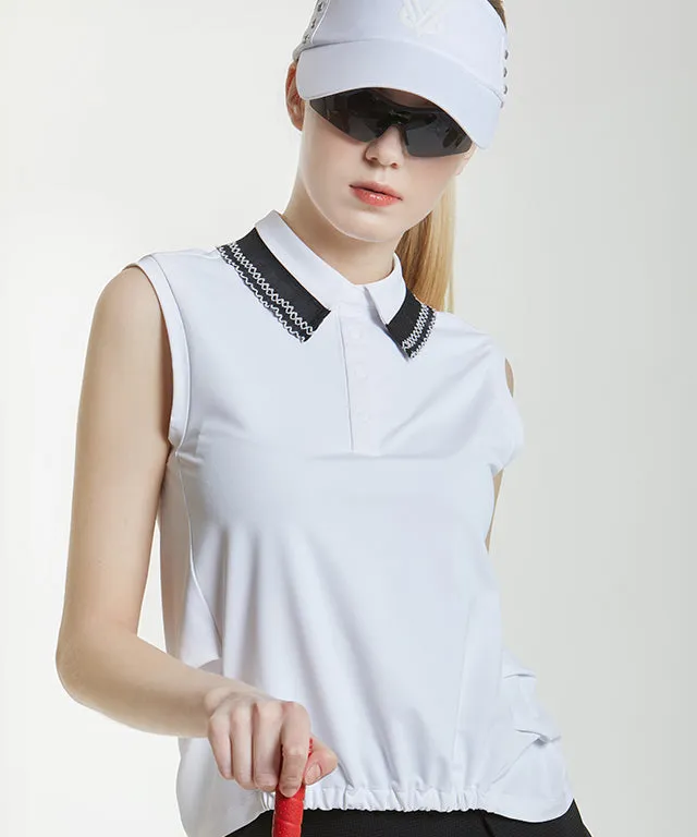 Ergo Patch Collar Sleeveless - White