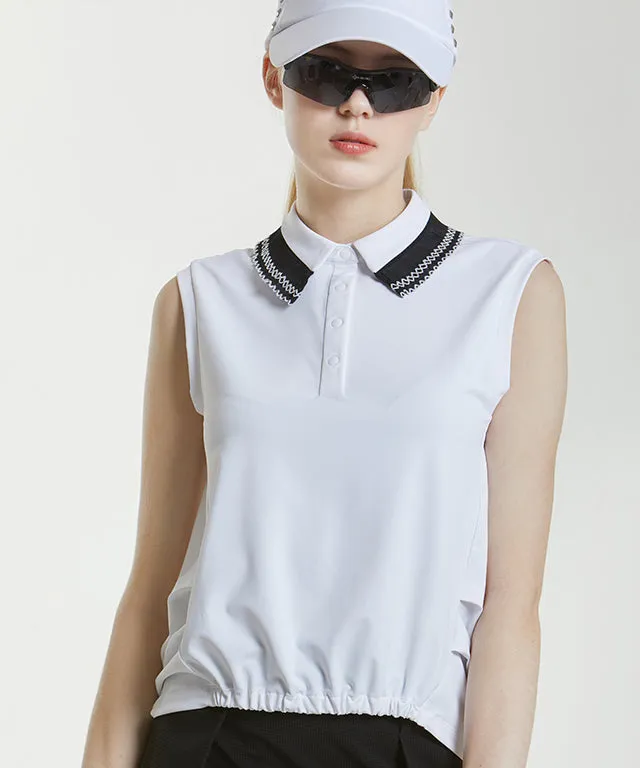 Ergo Patch Collar Sleeveless - White