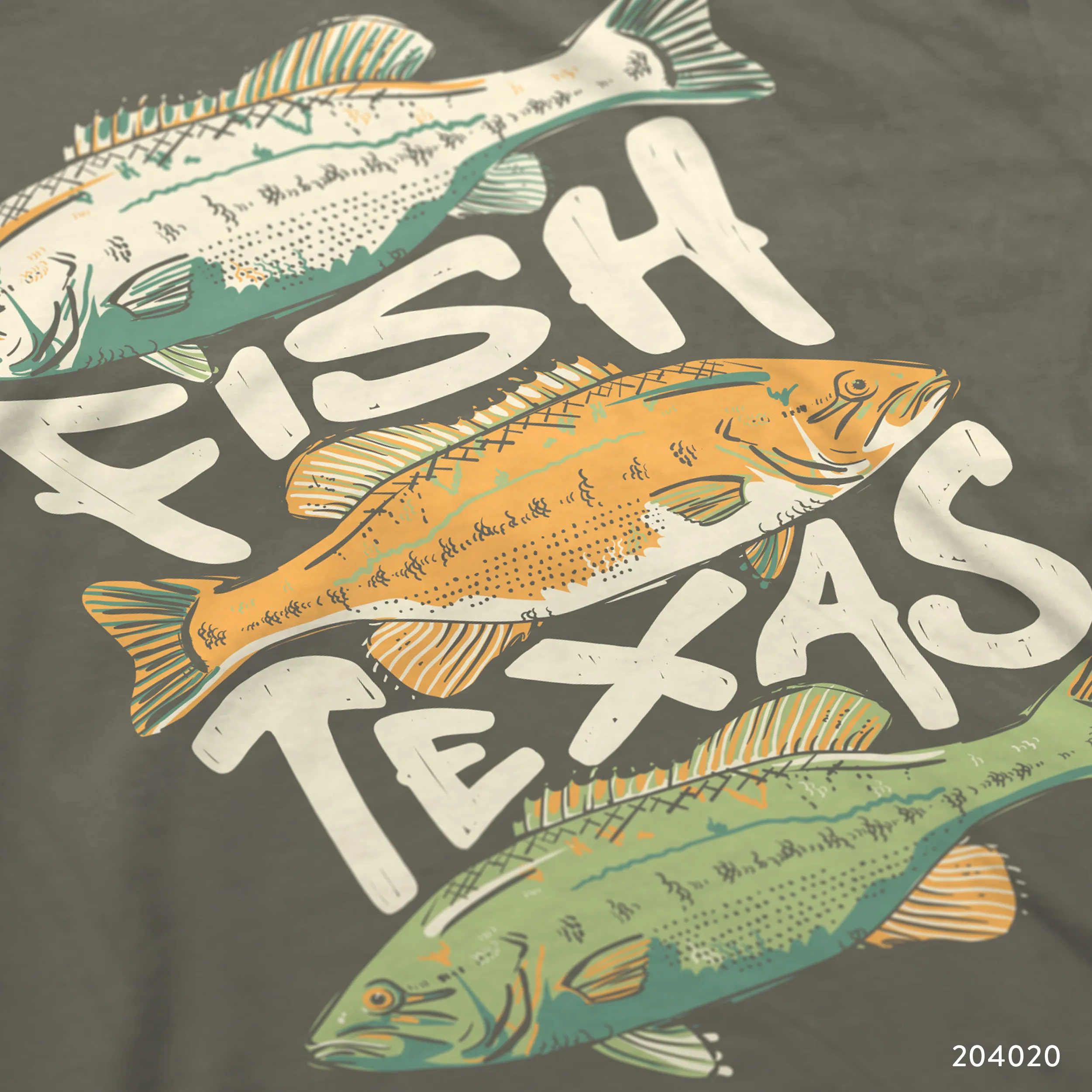 Fish Texas T-Shirt Design