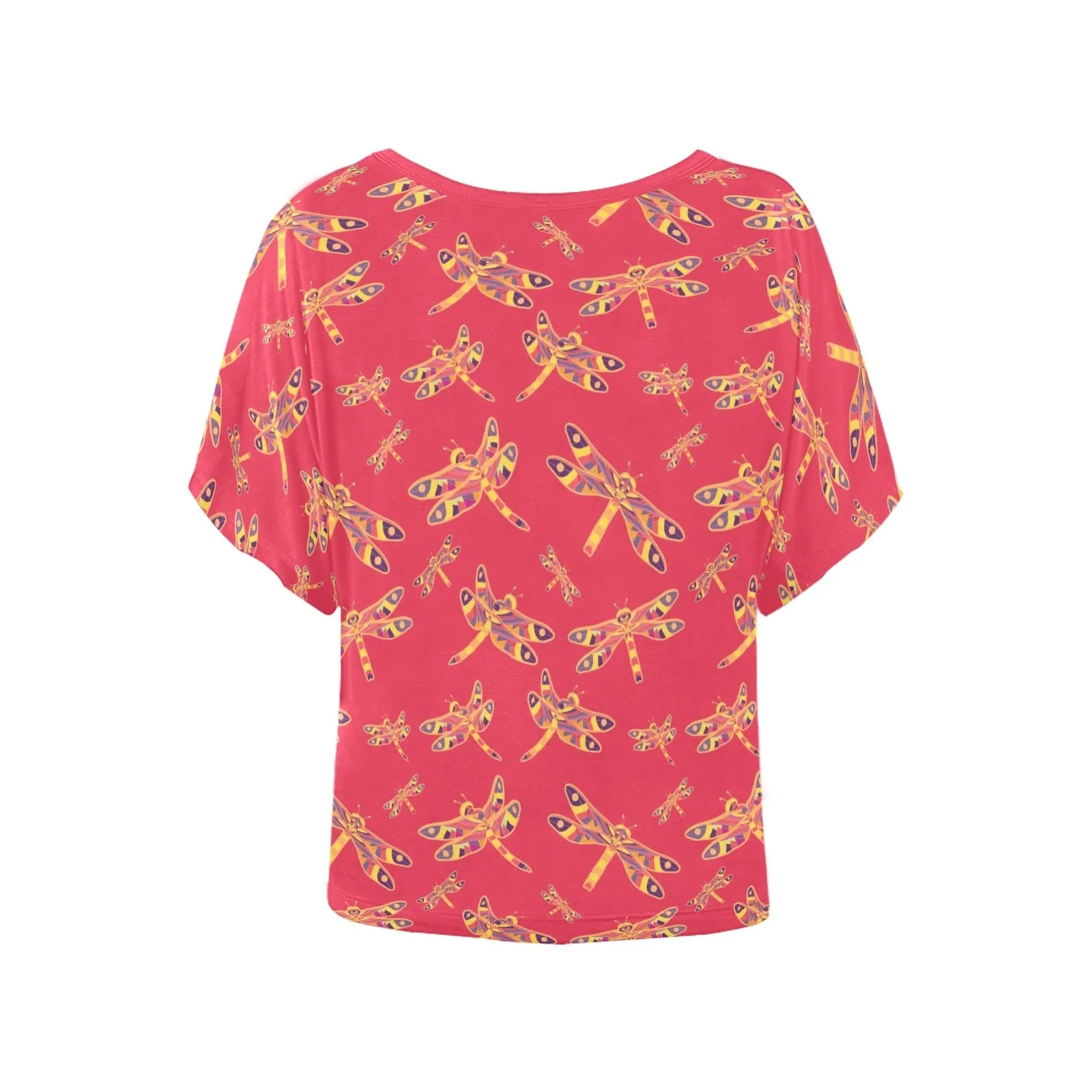 Gathering Rouge Women's Batwing-Sleeved Blouse T shirt