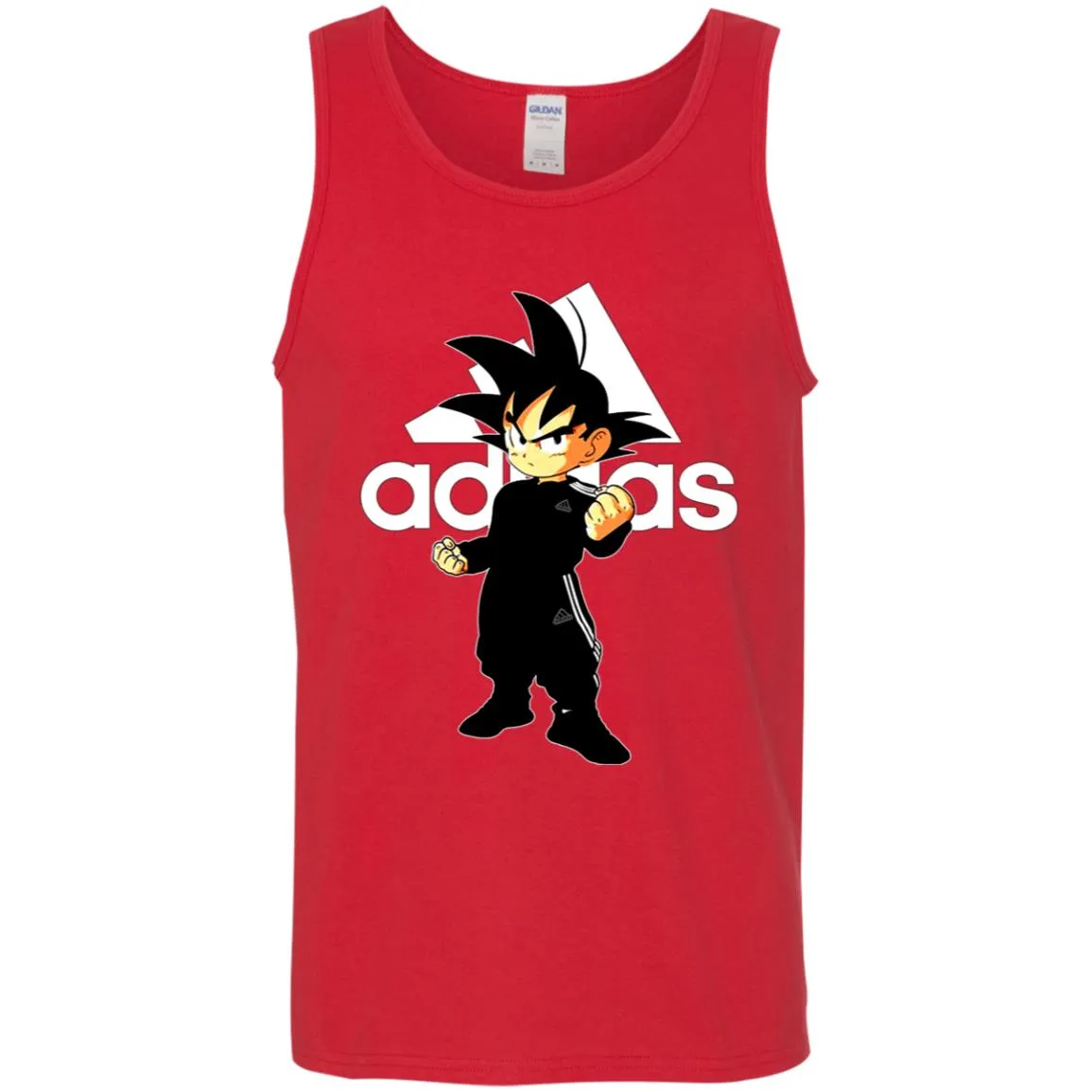 Goku Treding Adidas White T-shirt Men Cotton Tank