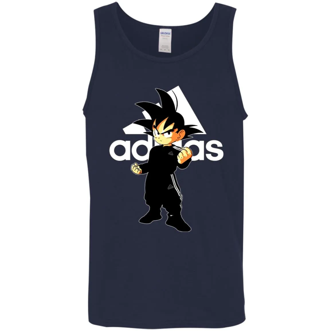 Goku Treding Adidas White T-shirt Men Cotton Tank