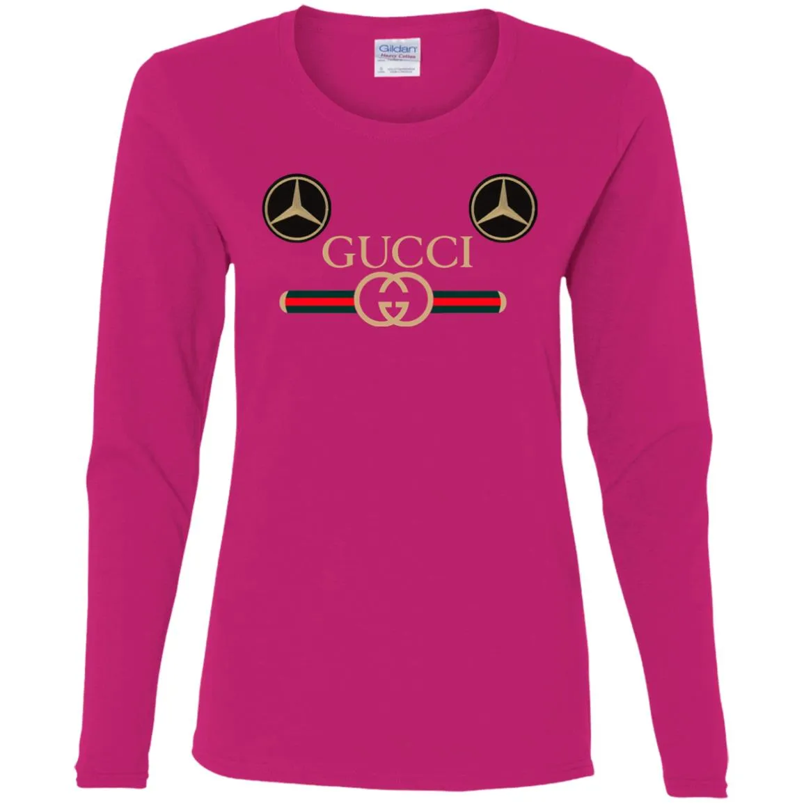 Gucci Mercedes Best T-shirt Women Long Sleeve Shirt