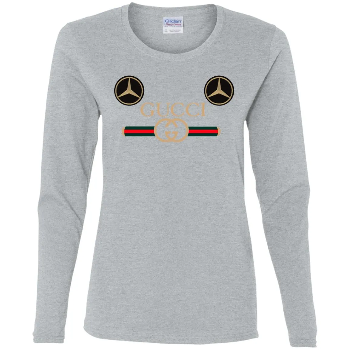 Gucci Mercedes Best T-shirt Women Long Sleeve Shirt