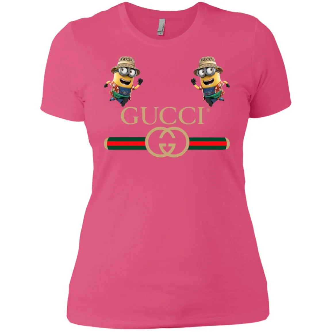 Gucci T-shirt Minion Funny Film T-shirt Women Cotton T-Shirt