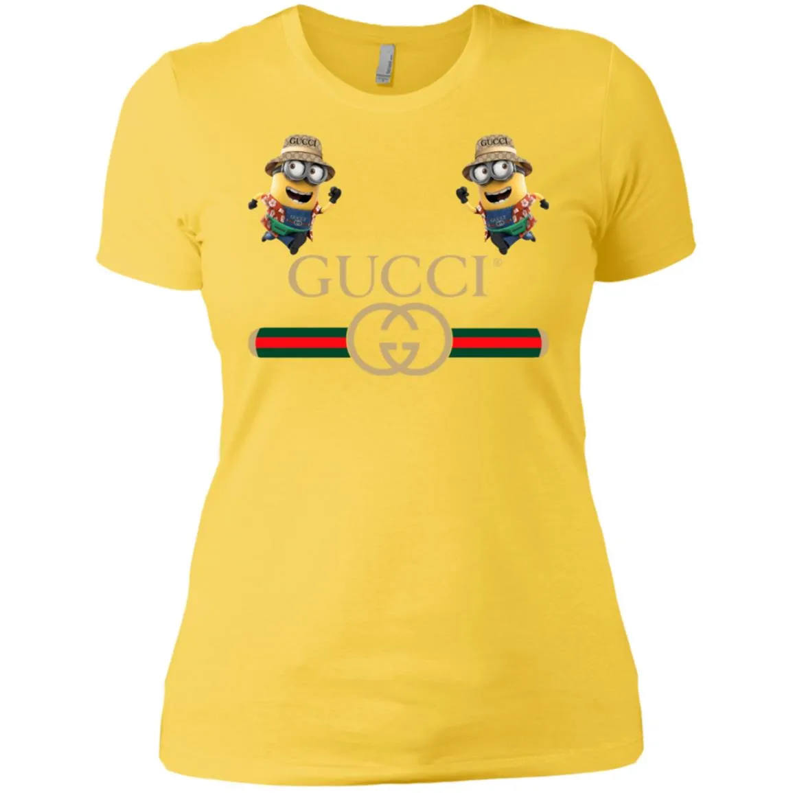 Gucci T-shirt Minion Funny Film T-shirt Women Cotton T-Shirt