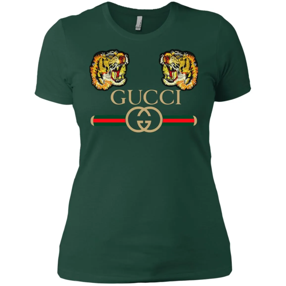 Gucci Tiger Love T-shirt Women Cotton T-Shirt