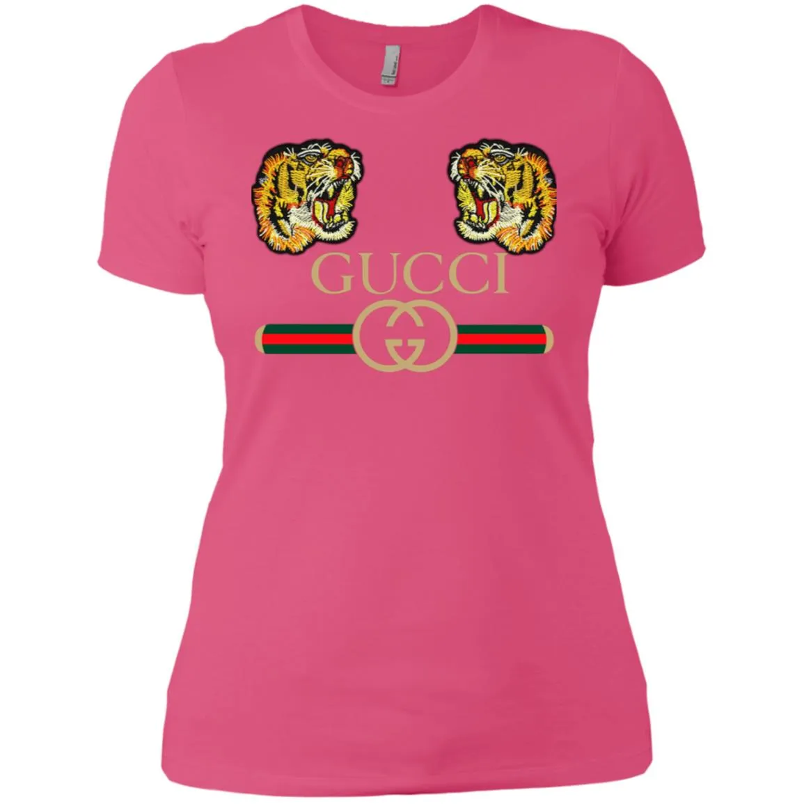 Gucci Tiger Love T-shirt Women Cotton T-Shirt