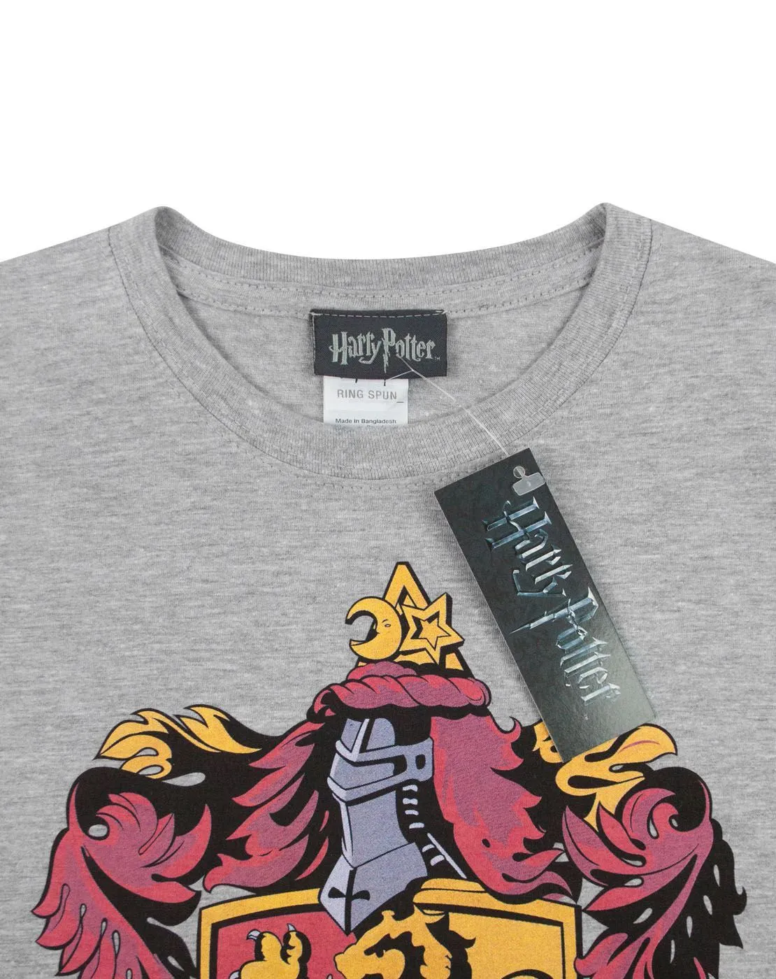 Harry Potter Gryffindor Boys Grey Short Sleeved T-Shirt