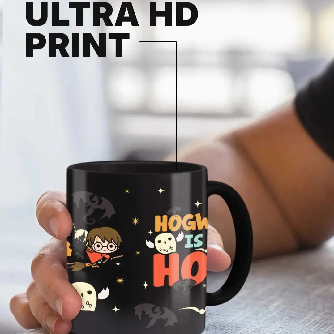 Harry Potter Hogwarts is my Home Ceramic 3D Black Coffee Mug - 325 Ml