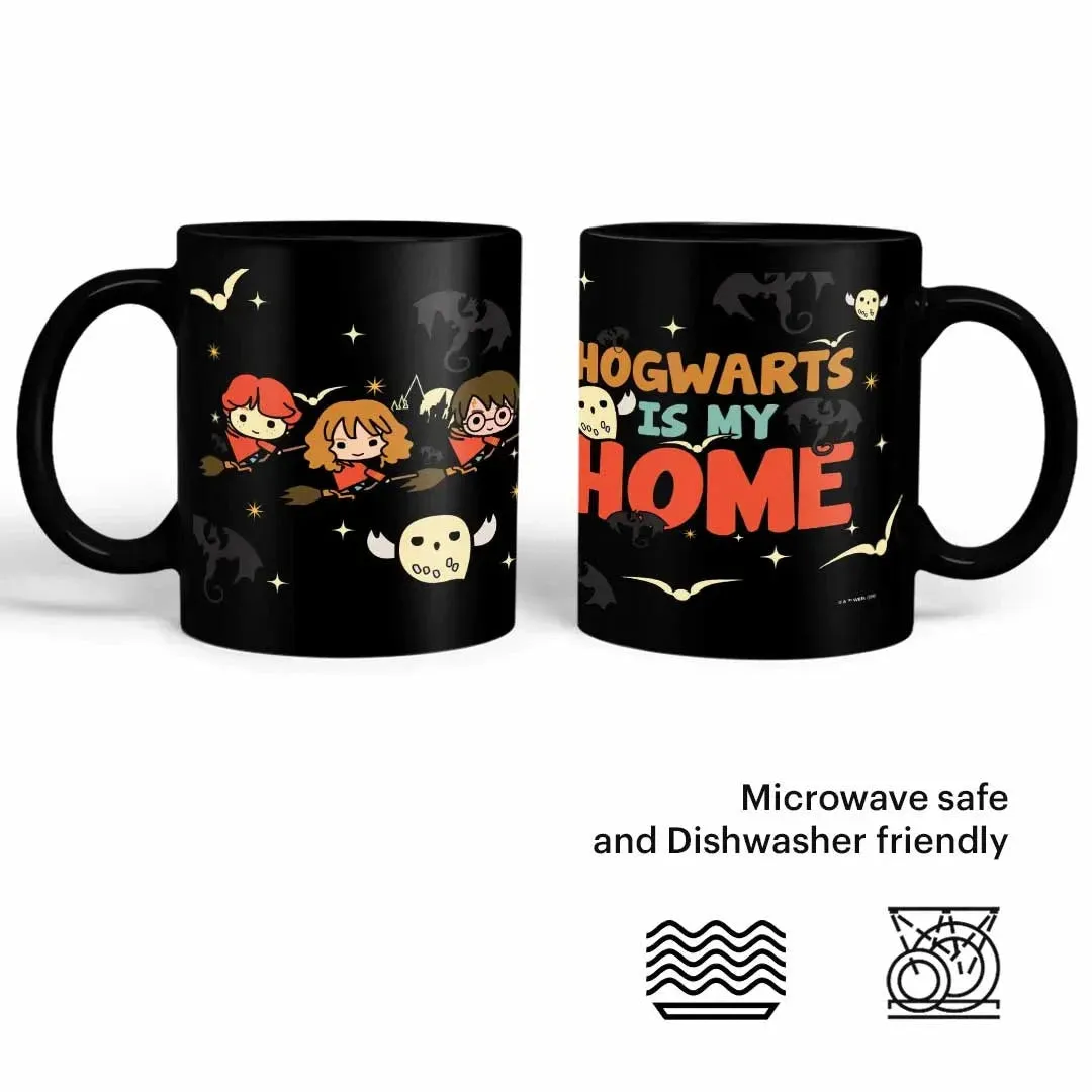 Harry Potter Hogwarts is my Home Ceramic 3D Black Coffee Mug - 325 Ml