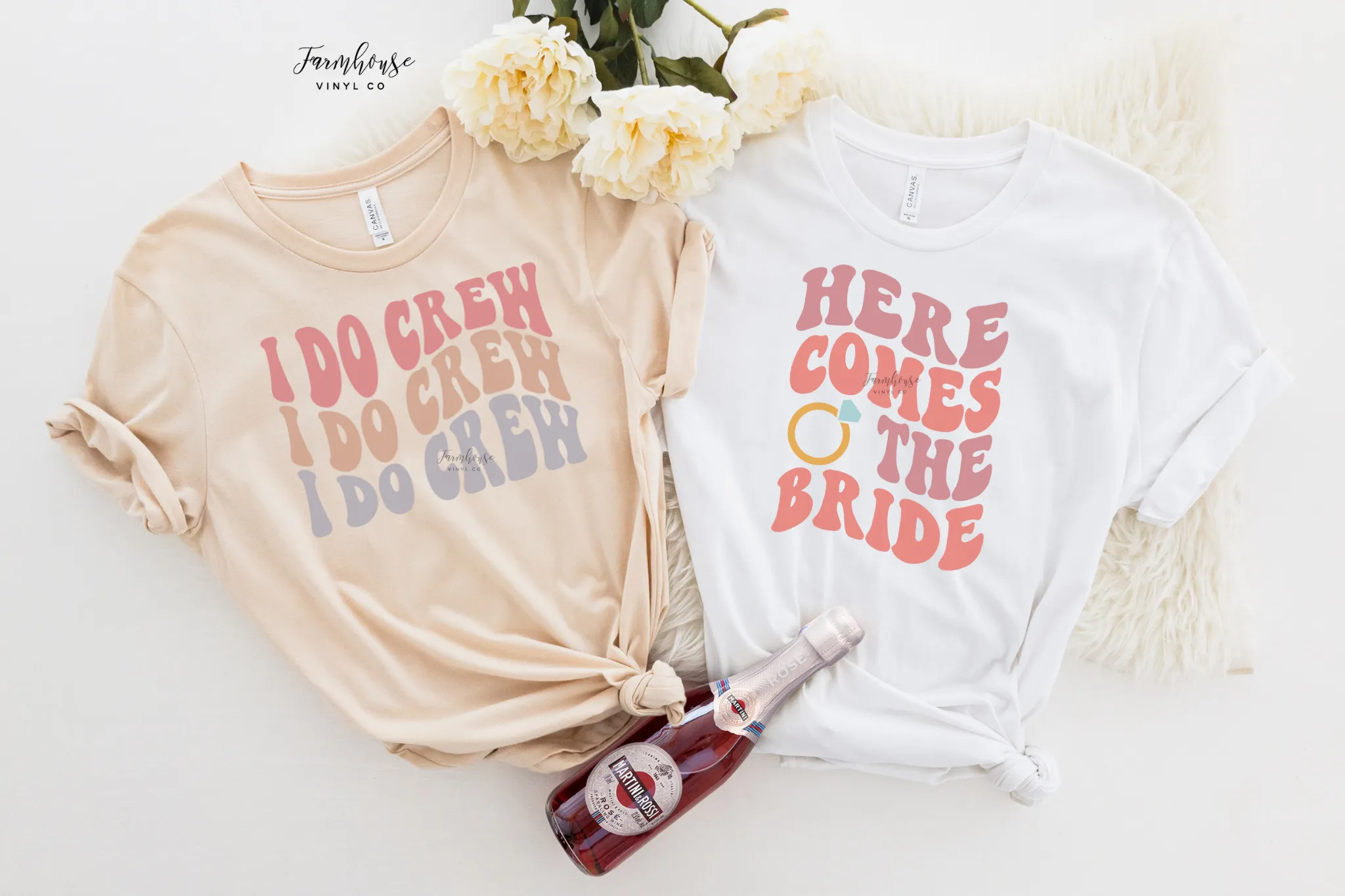 Here Comes the Bride & I Do Crew Shirt