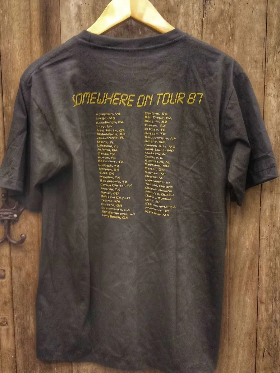 Iron Maiden 'Somewhere on Tour '87' T-Shirt: A Vintage Rock Odyssey in Streetwear Style