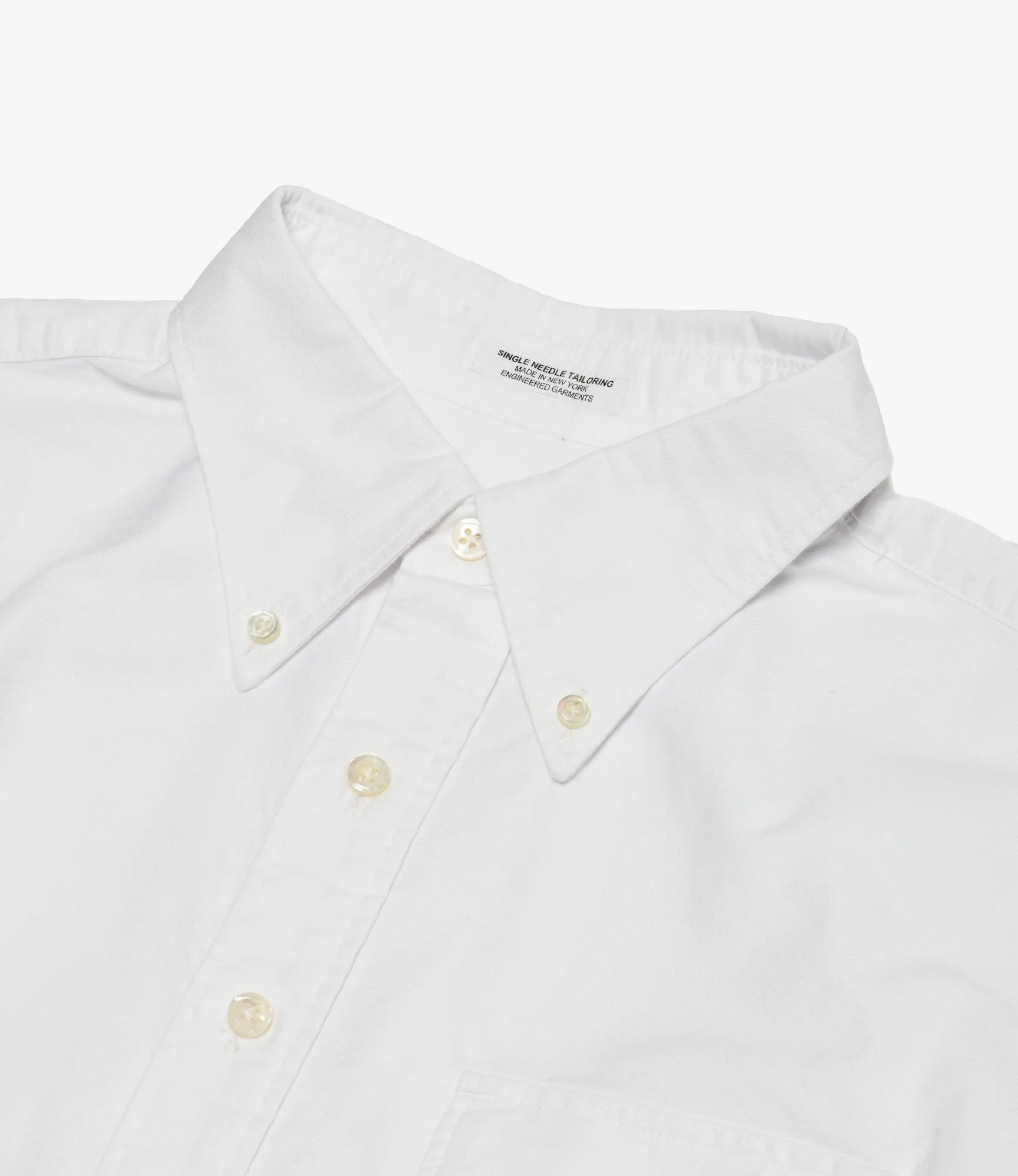 Ivy Shirt – White Cotton Oxford