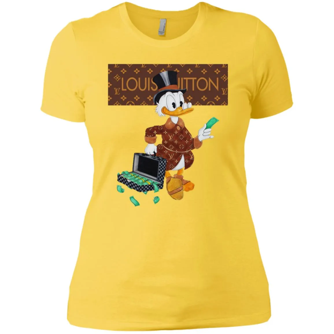 Louis Vuitton Donald Duck T-shirt Women Cotton T-Shirt