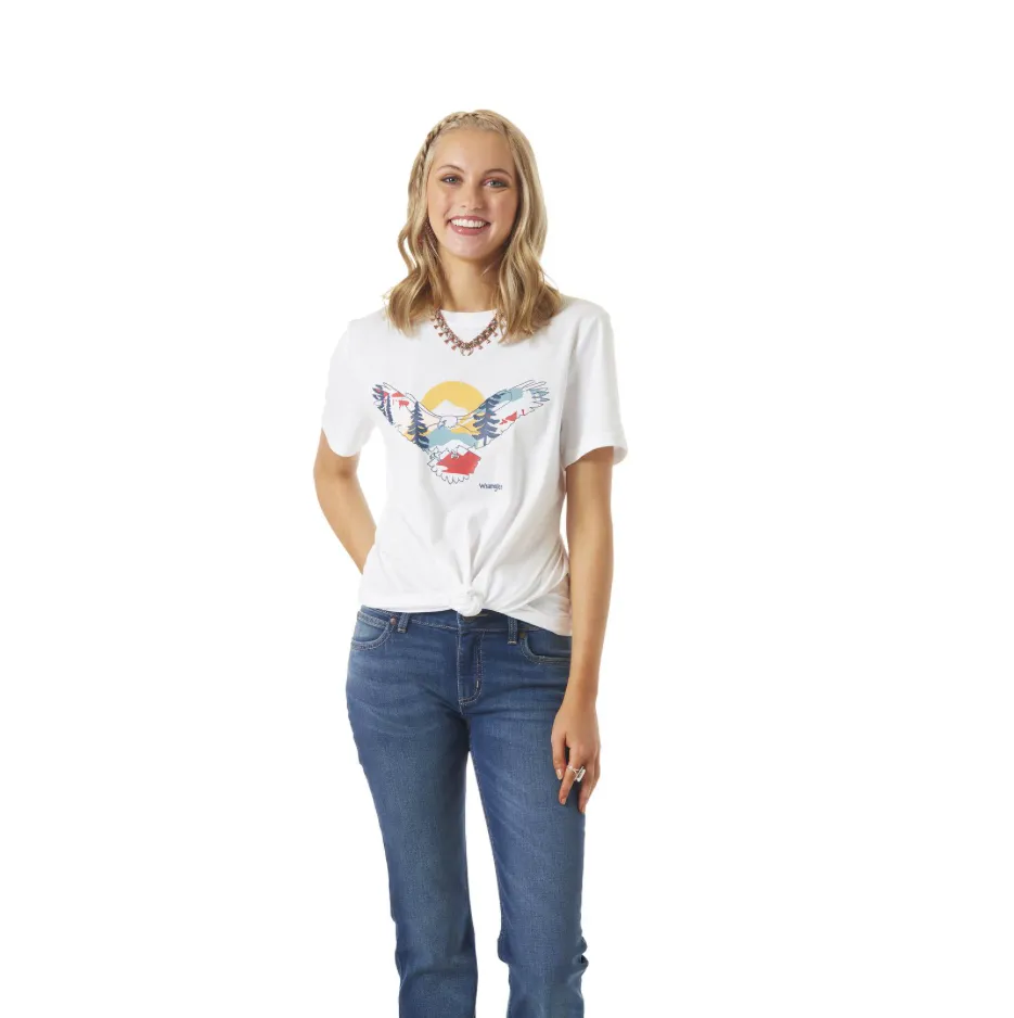 LWK578W - Wrangler Women's Retro® Graphic Tee - White