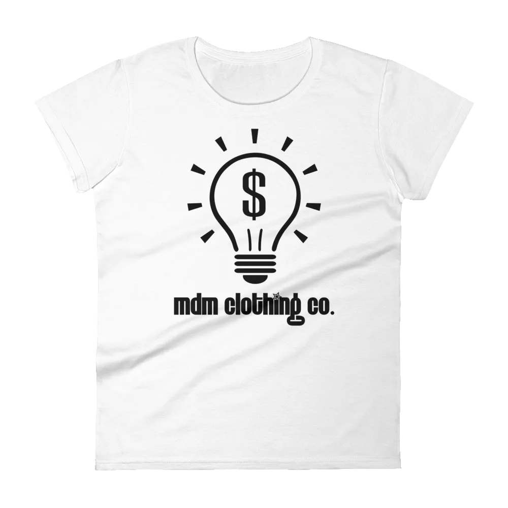 MDM Clothing Co. Black Text Women's Short-Sleeve T-Shirt