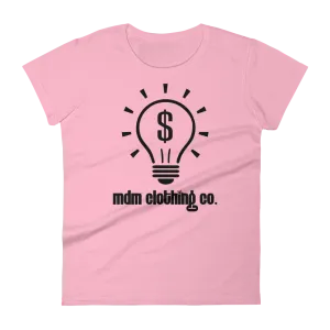 MDM Clothing Co. Black Text Women's Short-Sleeve T-Shirt