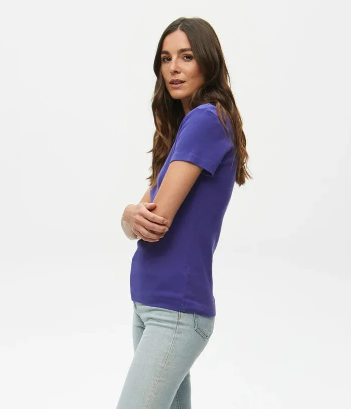 Michael Stars Nikki Short Sleeve V Neck Tee