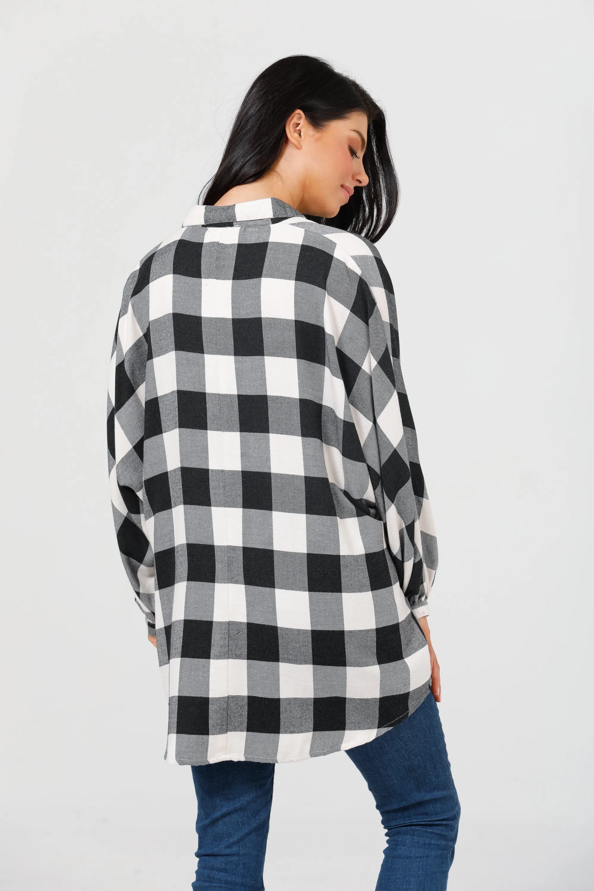 Milano Shirt in Black   White Check