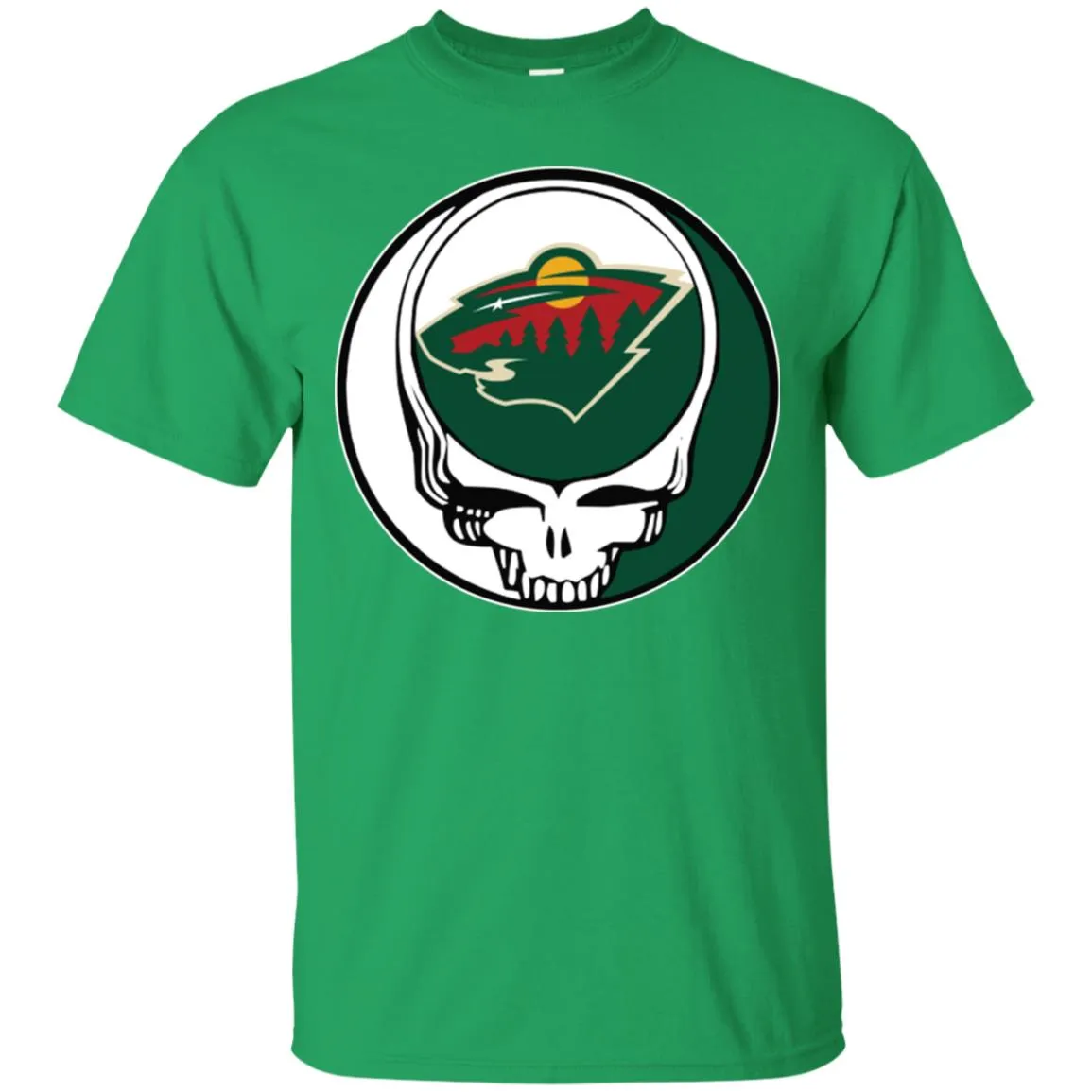 Minnesota Wild Grateful Dead Steal Your Face Hockey Nhl Shirts