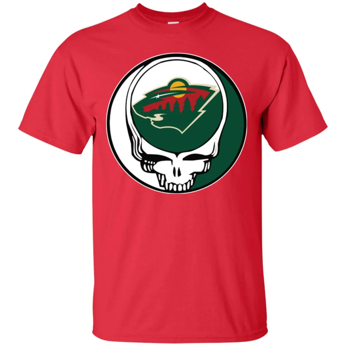 Minnesota Wild Grateful Dead Steal Your Face Hockey Nhl Shirts