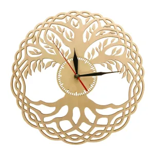 Modern Wall Clock Sacred Geometry Handmade Masterpiece Rustic Wooden Tree Of Life Wall Clock Infinity Tree Home Decor Zen