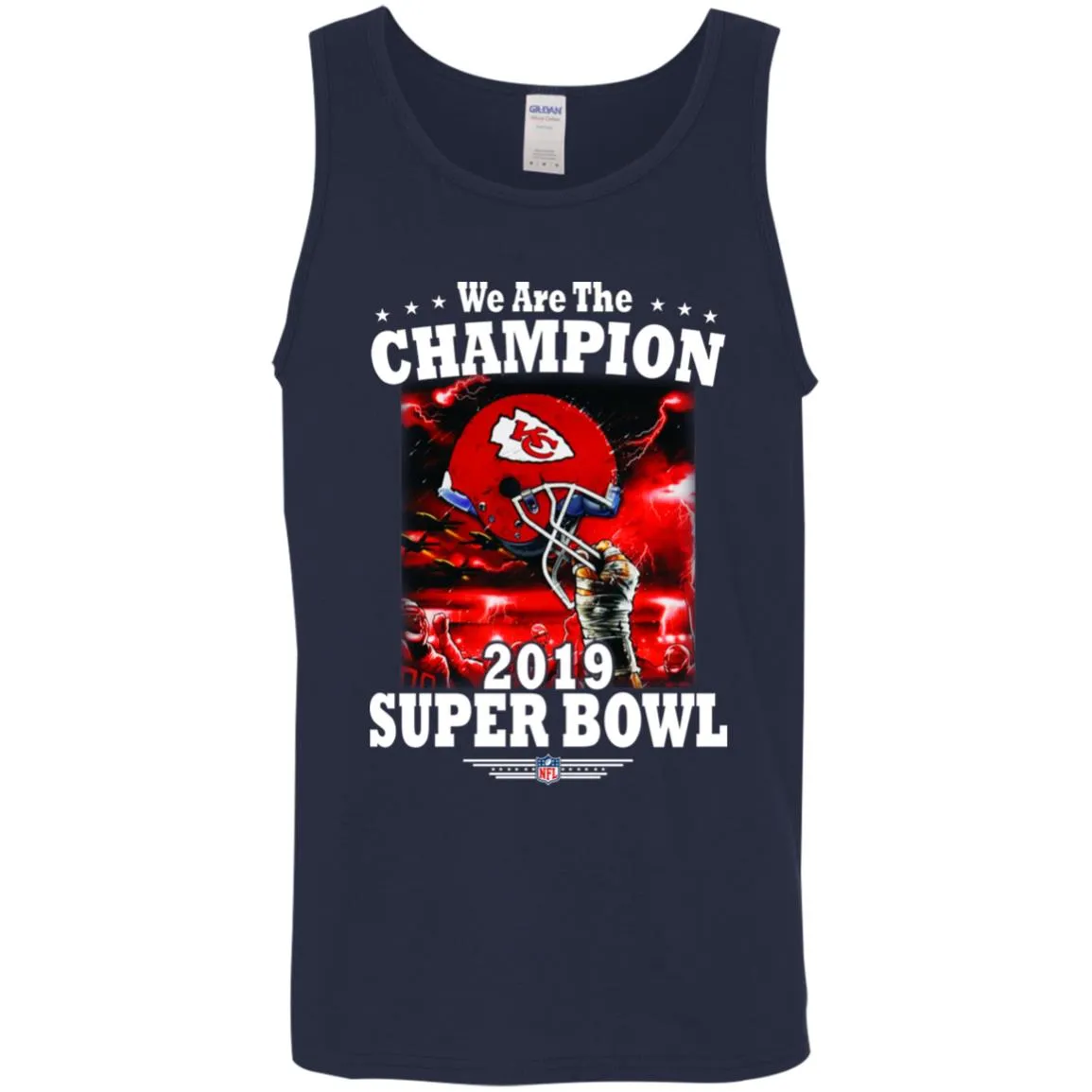 Nfl – Kansas City Chiefs We Are The Champion 2019 Super Bowl Football Men Cotton Tank